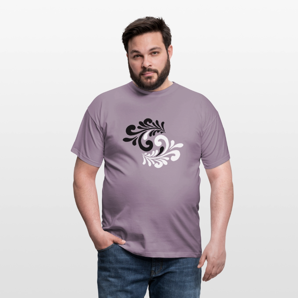 Hessisch Balance - Yin und Yang - Männer Shirt - Lilagrau 