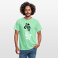 Bembel Ornamente schwarz/weiß - Männer Shirt - Mintgrün