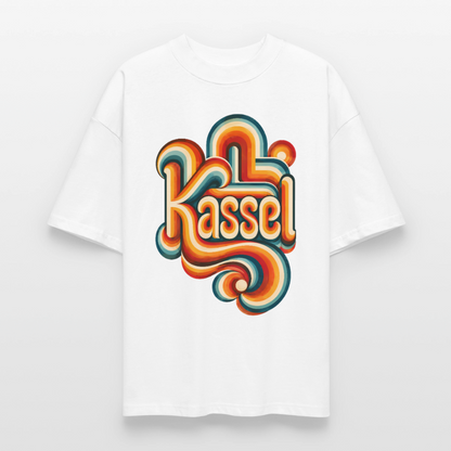 Kassel Retro – Oversized Unisex Bio T-Shirt - Weiß