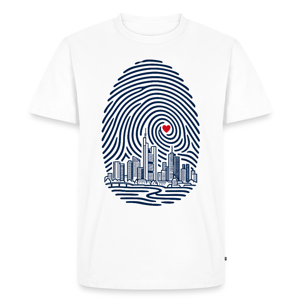 Frankfurt im Herzen – Männer Premium T-Shirt - Weiß