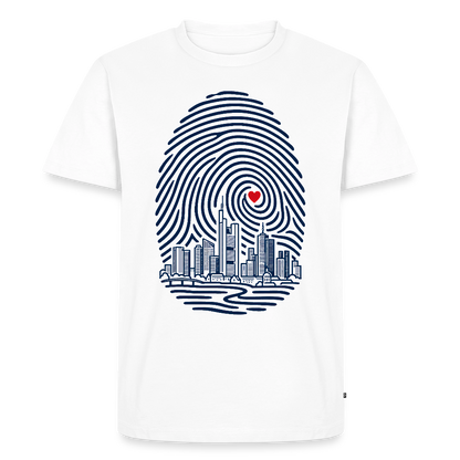 Frankfurt im Herzen – Männer Premium T-Shirt - Weiß