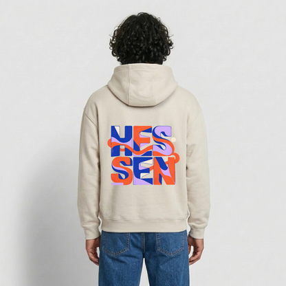 Hessen Color – Oversized Heavyweight Unisex Hoodie - Beige