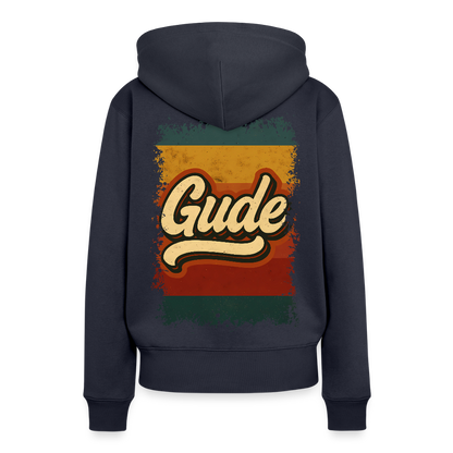 „Gude“ – Retro Look aus Hessen - Frauen Premium Bio Hoodie - by Artful Alchemist