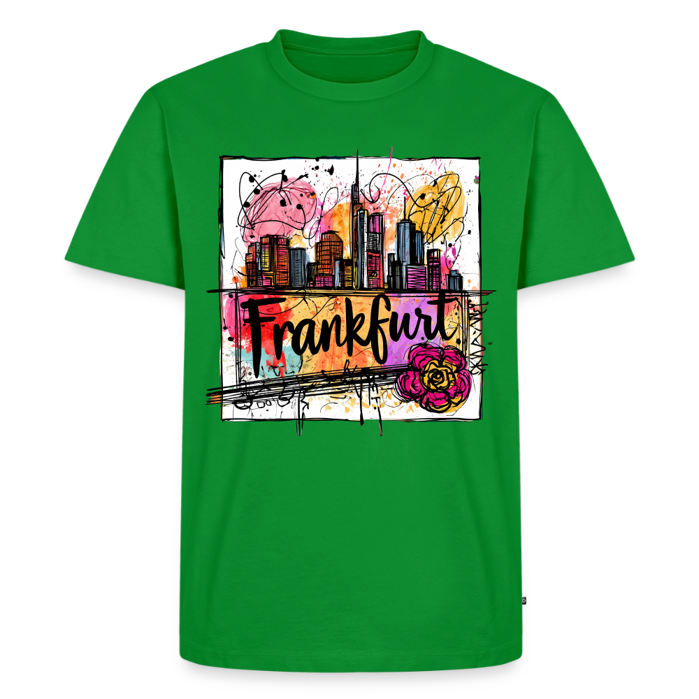 Frankfurt Skyline - Männer Premium T-Shirt - Grün