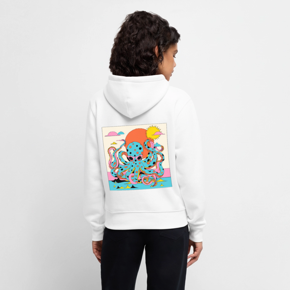 Octopus Summer – Retro Comic - Frauen Premium Bio Hoodie - by Artful Alchemist