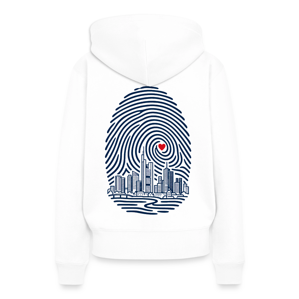 Frankfurt im Herzen - Frauen Premium Hoodie - by Artful Alchemist