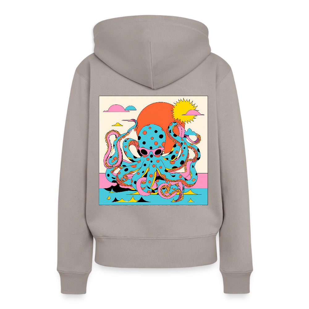 Octopus Summer – Retro Comic - Frauen Premium Bio Hoodie - by Artful Alchemist