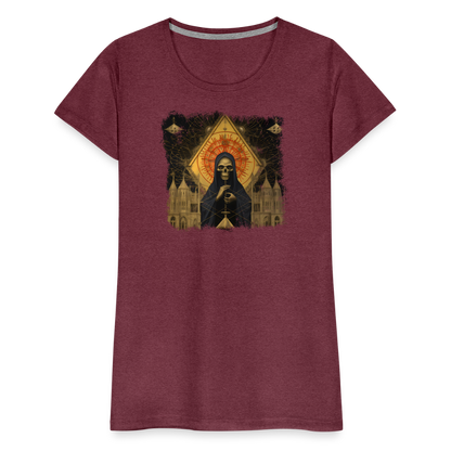 Düsteres Horror Gemälde Skelett mit Umhang - Frauen Premium T-Shirt - by Artful Alchemist