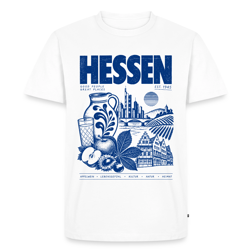 Hessen – Männer Premium T-Shirt - Weiß