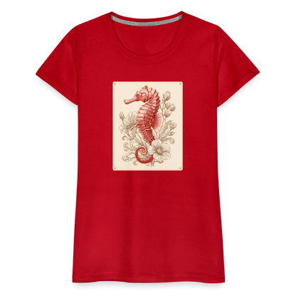 Vintage Seepferdchen - Frauen Premium T-Shirt - by Artful Alchemist