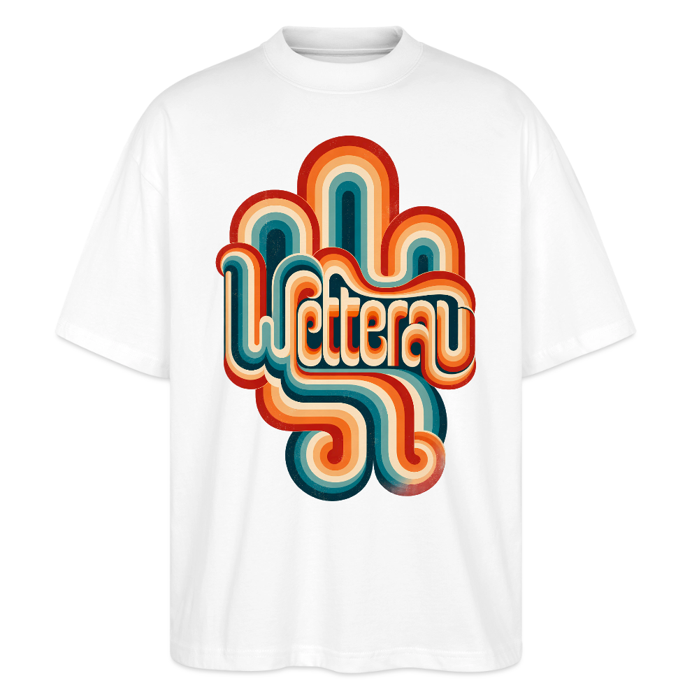 Wetterau Retro – Oversized Unisex Bio T-Shirt - Weiß