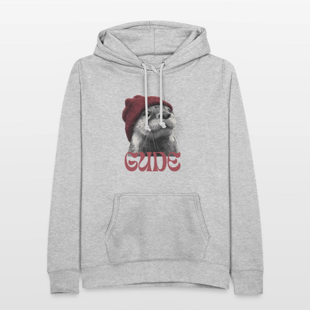 Gude Otter - Frauen Hoodie - Hellgrau meliert