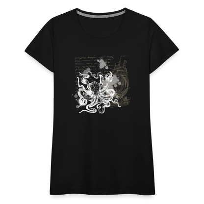 Vintage Steampunk Oktopus Motiv - Frauen Premium T-Shirts - by Artful Alchemist
