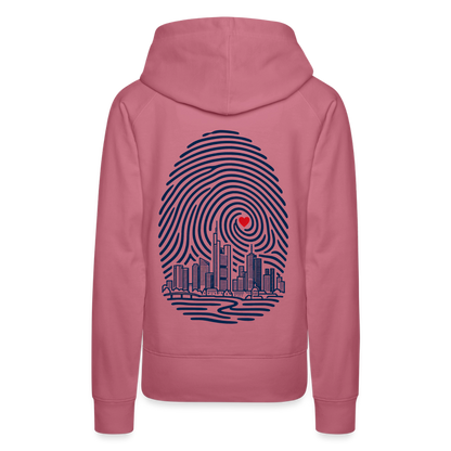 Frankfurt im Herzen - Frauen Premium Hoodie - by Artful Alchemist