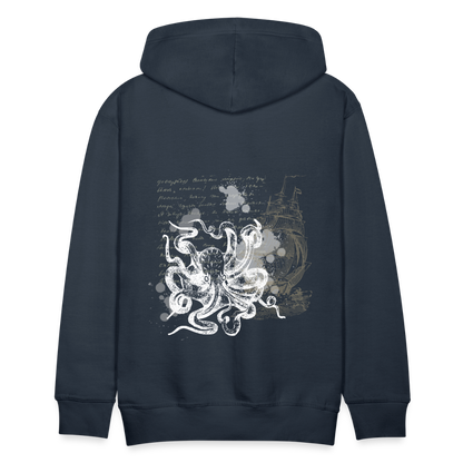 Vintage Steampunk Oktopus Motiv - Männer Premium Hoodie - by Artful Alchemist