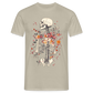 Skelett mit zarten Blumen im Boho Look - Männer T-Shirt - Sandbeige