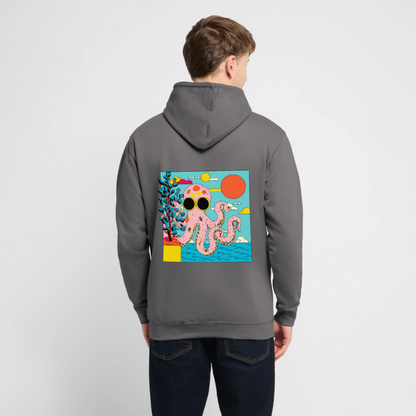 Summer Reef – Pink Octopus - Unisex Hoodie - by Artful Alchemist