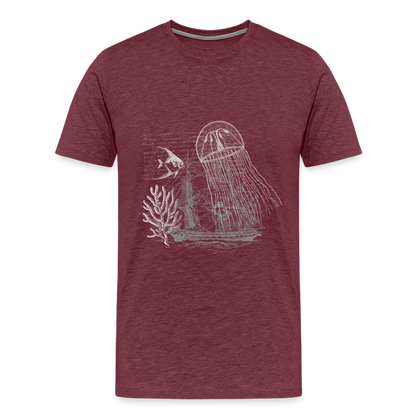 Vintage Steampunk Quallen Motiv - Männer Premium T-Shirts - by Artful Alchemist