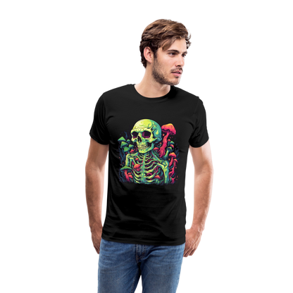 Horror Pilz Skelett - Happy Halloween - Männer Premium T-Shirt - by Artful Alchemist