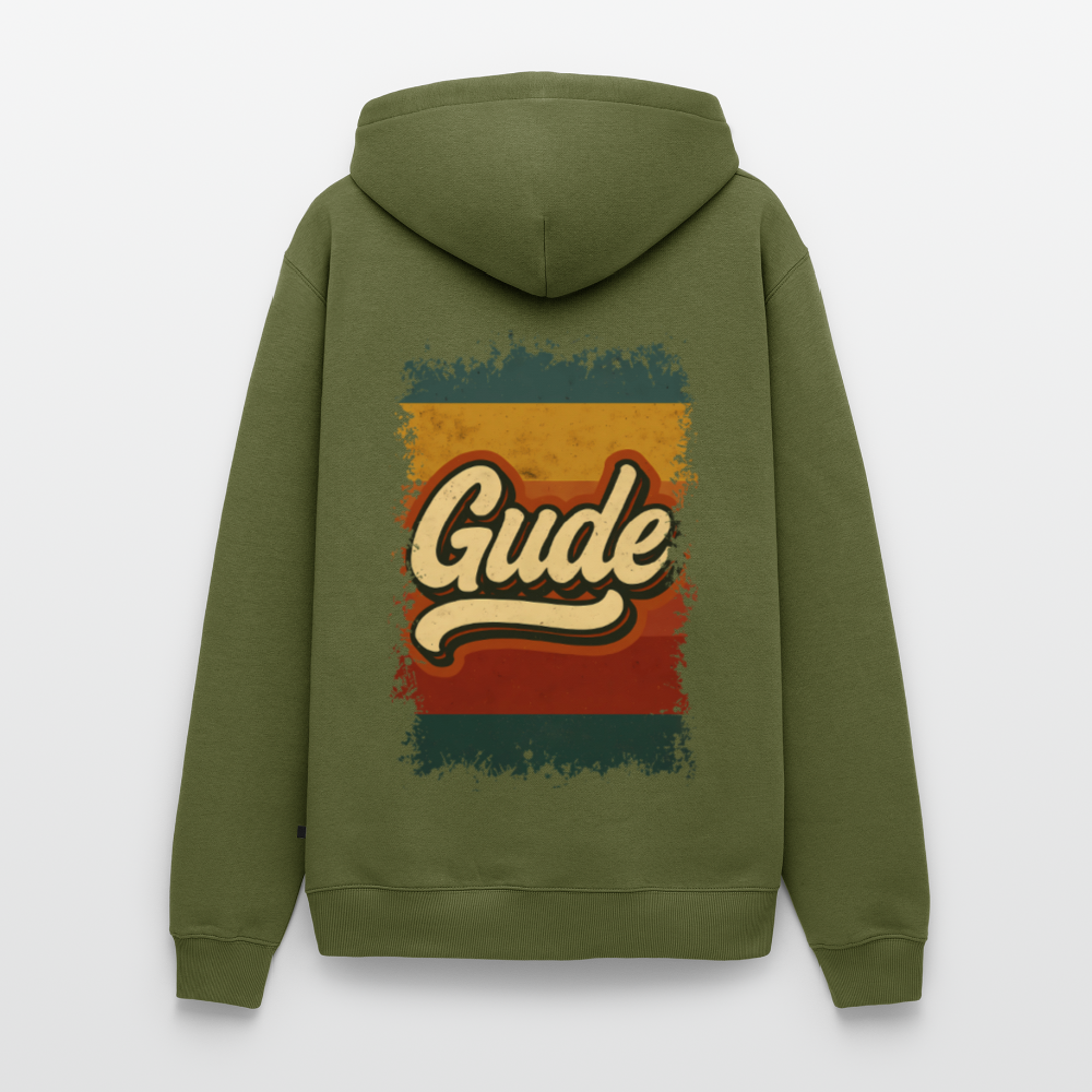 „Gude“ – Retro Look aus Hessen - Männer Premium Hoodie - Khaki