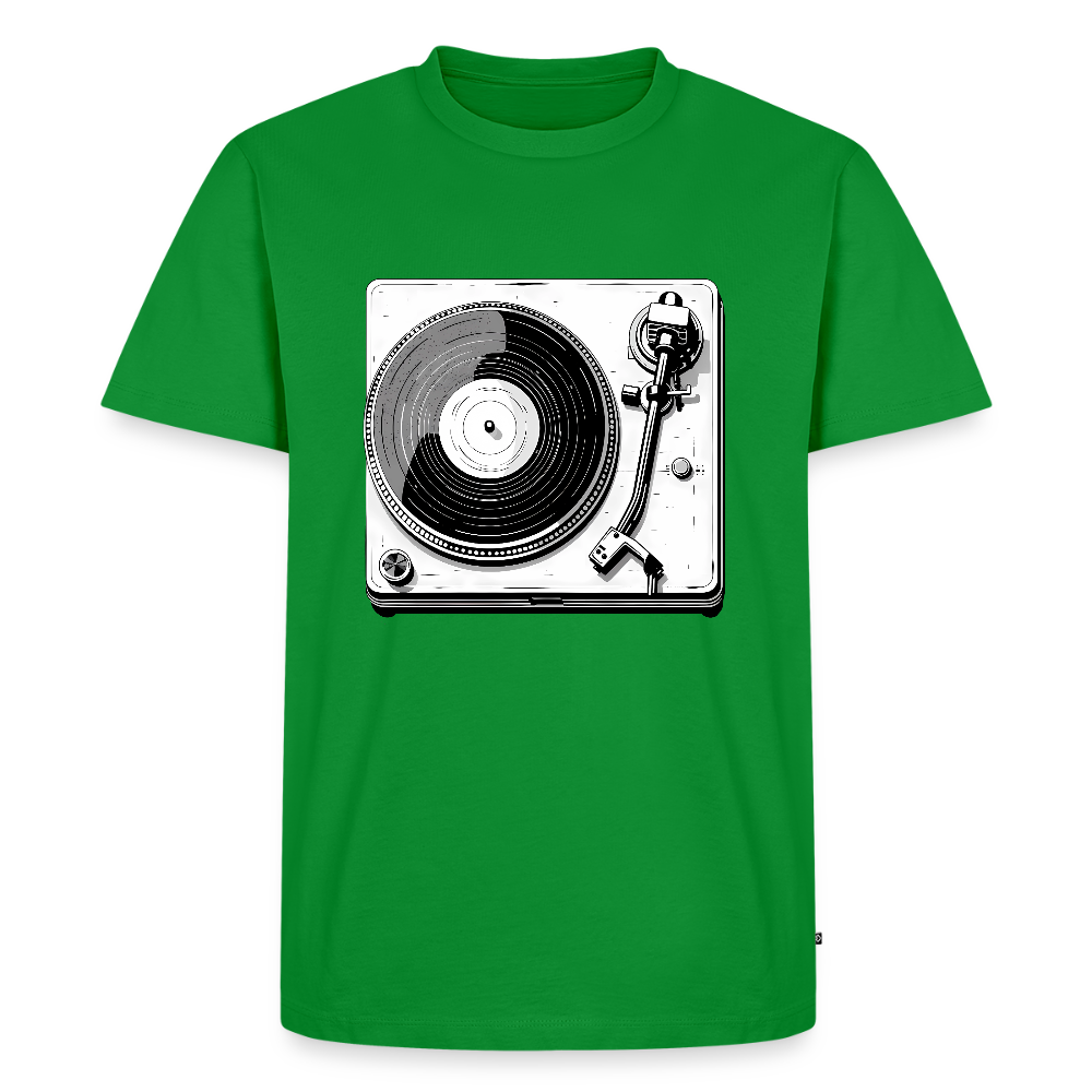 Analog Soul – Classic Vinyl Turntable - Männer Premium T-Shirt - by Artful Alchemist
