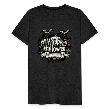Happy Halloween mit Kürbissen als Schriftzug  #stayspooky - Männer Premium T-Shirt - Anthrazit