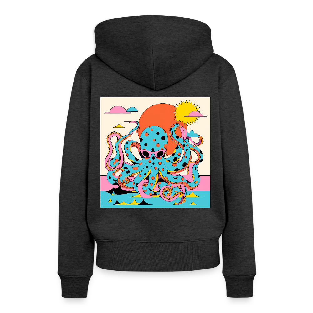 Octopus Summer – Retro Comic - Frauen Premium Bio Hoodie - by Artful Alchemist