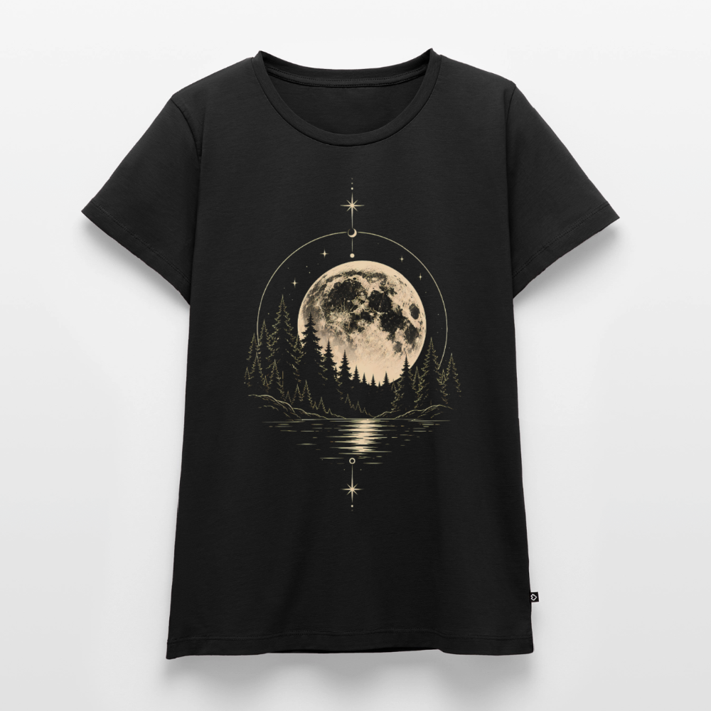Mystic Moon Forest – Frauen Premium T-Shirt - Schwarz