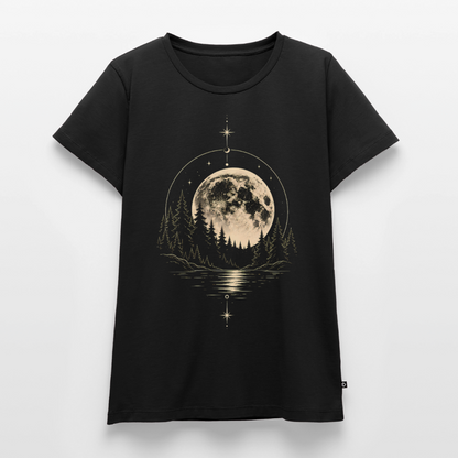 Mystic Moon Forest – Frauen Premium T-Shirt - Schwarz