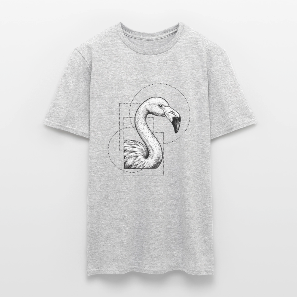 Geometric Grace – Modern Flamingo - Männer T-Shirt - by Artful Alchemist