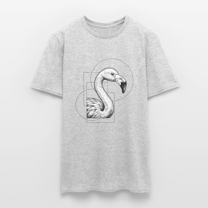 Geometric Grace – Modern Flamingo - Männer T-Shirt - by Artful Alchemist