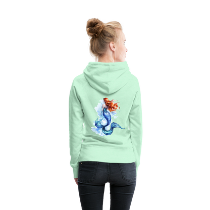 Meerjungfrau als Aquarelle - Frauen Premium Hoodie - by Artful Alchemist