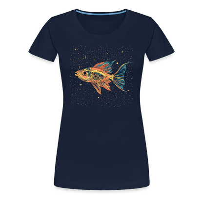 Bunter Meeres Fisch - Frauen Premium T-Shirt - by Artful Alchemist