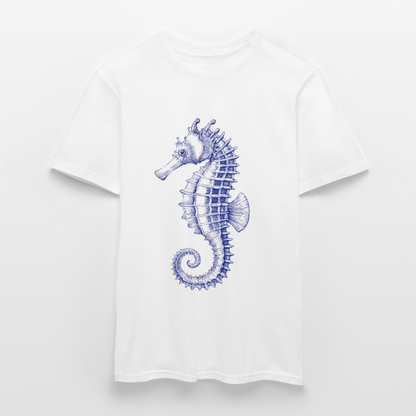 Indigo Seepferdchen - Männer T-Shirt - by Artful Alchemist