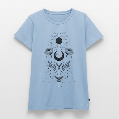 Celestial Bloom – Boho Moon & Sun - Frauen Premium T-Shirt - by Artful Alchemist