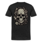 Boho Totenkopf mit Tattoos und Blumen - Männer Premium T-Shirt - Anthrazit