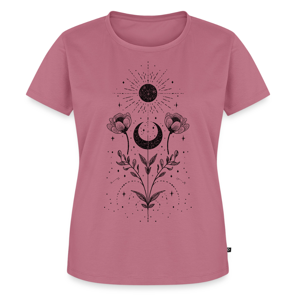 Celestial Bloom – Boho Moon & Sun - Frauen Premium Bio T-Shirt - by Artful Alchemist
