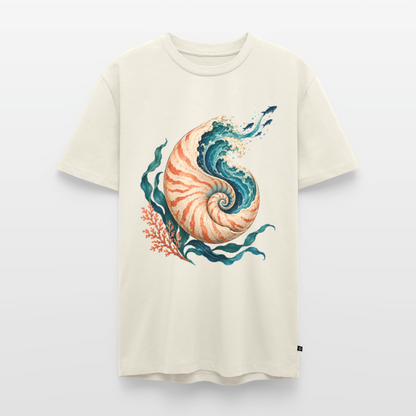 Nautilus Wave – Männer Premium T-Shirt - Naturweiß