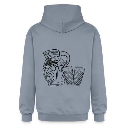Bembel mit Gläsern - Hessisch Mundart - Unisex Premium Hoodie - by Artful Alchemist