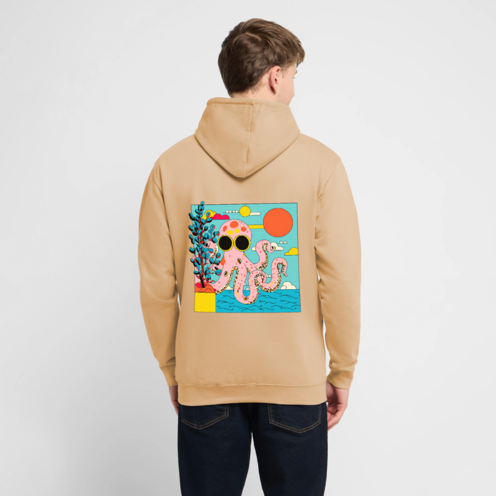 Summer Reef – Pink Octopus - Unisex Hoodie - by Artful Alchemist