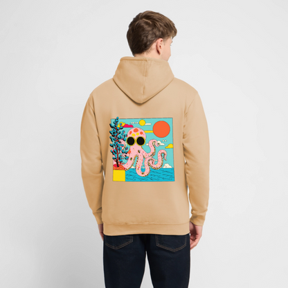 Summer Reef – Pink Octopus - Unisex Hoodie - by Artful Alchemist