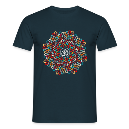 Yogi, Prana Mandala Om - Bunte Federn - Männer T-Shirt - by Artful Alchemist