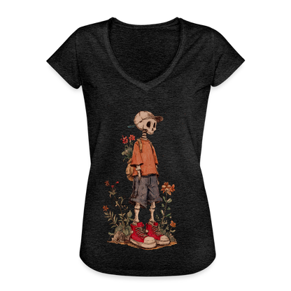 Skeleton Boy - Frauen Vintage T-Shirt - Anthrazit
