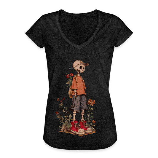 Skeleton Boy - Frauen Vintage T-Shirt - Anthrazit