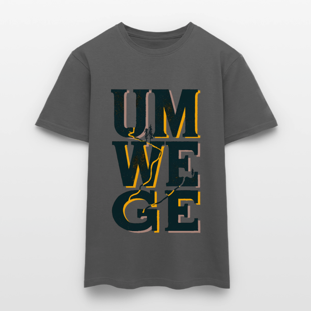 Umwege – Männer T-Shirt - Anthrazit