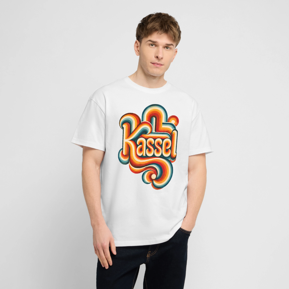 Kassel Retro – Oversized Unisex Bio T-Shirt - Weiß