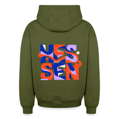 Hessen Color – Oversized Heavyweight Unisex Hoodie - Khaki