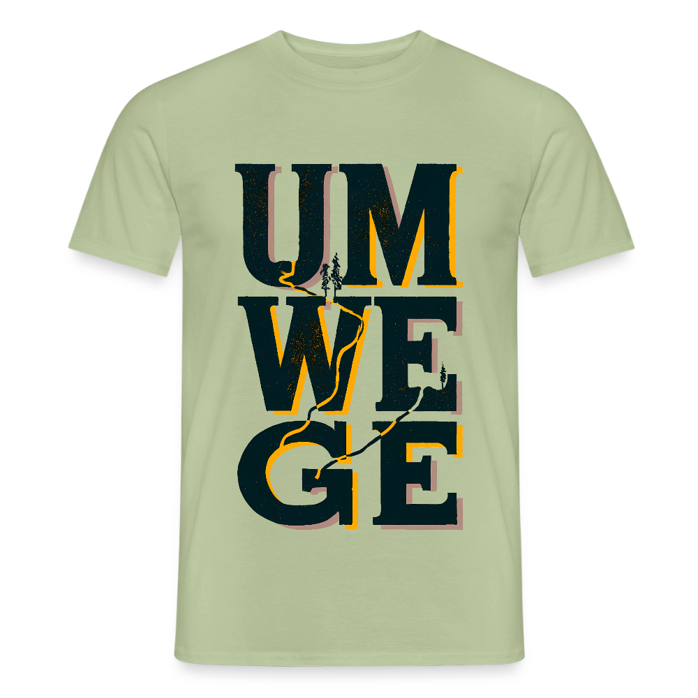Umwege – Männer T-Shirt - Sage