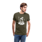 Magischer Frosch mit Zauberhut und Zauberstab - Männer Premium T-Shirt - Khaki