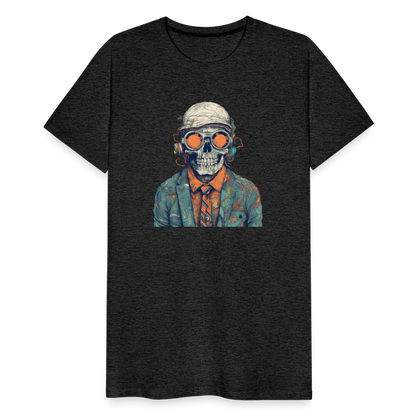 Cooles Skelett Portrait mit Sonnenbrille, Mütze - Männer Premium T-Shirt - by Artful Alchemist